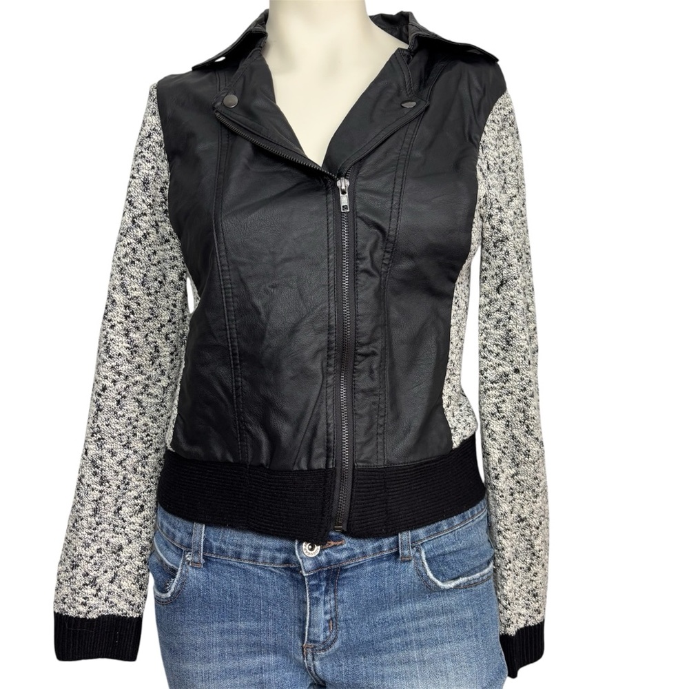 Buckle BKE faux leather biker moto jacket